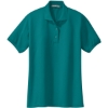 Custom Port Authority Womens Silk Touch Polo. Teal Green