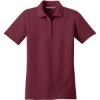 Custom Port Authority Womens Stain-Resistant Polo. Burgundy
