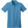 Custom Port Authority Womens Stain-Resistant Polo. Celadon Blue
