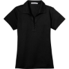 Custom Port Authority Womens Tech Pique Polo. Black