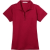 Custom Port Authority Womens Tech Pique Polo. Rich Red