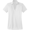 Custom Port Authority Womens Performance Fine Jacquard Polo. White