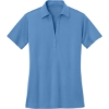 Custom Port Authority Womens Silk Touch Performance Polo. Carolina Blue