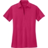 Custom Port Authority Womens Silk Touch Performance Polo. Pink Raspberry