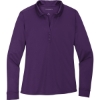 Custom Port Authority Womens Silk Touch Performance Long Sleeve Polo. Bright Purple