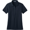 Custom Port Authority Womens Stretch Pique Polo. Dress Blue Navy