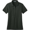 Custom Port Authority Womens Stretch Pique Polo. Grey Smoke