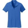Custom Port Authority Womens Cotton Touch Performance Polo. Strong Blue