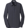 Custom Port Authority Womens Dimension Knit Dress Shirt. Battleship Gray