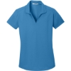Custom Port Authority Womens Dry Zone Grid Polo. Celadon Blue