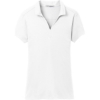 Custom Port Authority Womens Rapid Dry Mesh Polo. White