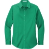 Custom Port Authority Womens Long Sleeve Easy Care Shirt. Court Green