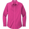 Custom Port Authority Womens Long Sleeve Easy Care Shirt. Tropical Pink