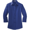 Custom Port Authority Womens 3/4-Sleeve Easy Care Shirt. Med. Blue