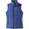 Custom Port Authority Womens Puffy Vest. Mediterranean Blue/Black