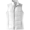 Custom Port Authority Womens Puffy Vest. White/Dark Slate Gray