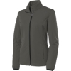 Custom Port Authority Womens Active Soft Shell Jacket. Grey Steel