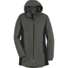 Custom Port Authority Womens Active Hooded Soft Shell Jacket. Grey Stl/Dp Bk