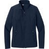 Custom Port Authority Womens C-FREE Core Soft Shell True Navy Blue