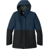 Custom Port Authority Womens Insulated Heavy Ripstop Jacket Dress Blue Navy/Deep Black