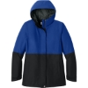 Custom Port Authority Womens Insulated Heavy Ripstop Jacket True Royal Blue/Deep Black