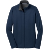 Custom Port Authority Womens Vertical Texture Full-Zip Jacket. Regatta Blue/Iron Gray