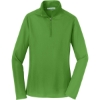 Custom Port Authority Womens Pinpoint Mesh 1/2-Zip . Treetop Green