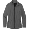 Custom Port Authority Womens Collective Tech Soft Shell Jacket Graphite Gray