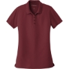 Custom Port Authority Womens Dry Zone UV Micro-Mesh Polo. Burgundy Red