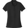 Custom Port Authority Womens Dry Zone UV Micro-Mesh Polo. Deep Black