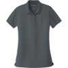 Custom Port Authority Womens Dry Zone UV Micro-Mesh Polo. Graphite Gray