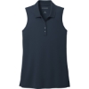Custom Port Authority Womens Dry Zone UV Micro-Mesh Sleeveless Polo River Blue Navy