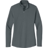 Custom Port Authority Womens Dry Zone UV Micro-Mesh 1/4-Zip Graphite Gray