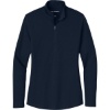 Custom Port Authority Womens Dry Zone UV Micro-Mesh 1/4-Zip River Blue Navy