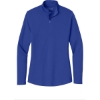 Custom Port Authority Womens Dry Zone UV Micro-Mesh 1/4-Zip True Royal Blue