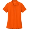Custom Port Authority Womens Wearever Signature Pique Polo Neon Orange