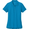 Custom Port Authority Womens Wearever Signature Pique Polo Parcel Blue
