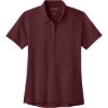 Custom Port Authority Womens Wearever Performance Pique Polo Burgundy Red