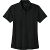 Custom Port Authority Womens Wearever Performance Pique Polo Deep Black