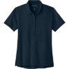Custom Port Authority Womens Wearever Performance Pique Polo River Blue Navy