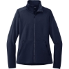 Custom Port Authority Womens Accord Stretch Fleece Full-Zip Navy Blue