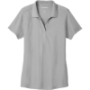 Custom Port Authority Womens EZPerformance Pique Polo. Gusty Grey