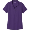 Custom Port Authority Womens EZPerformance Pique Polo. Majestic Purp