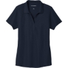 Custom Port Authority Womens EZPerformance Pique Polo. Navy Blue