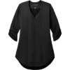 Custom Port Authority Womens City Stretch 3/4-Sleeve Tunic Black