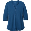 Custom Port Authority Womens UV Choice Pique Henley True Blue