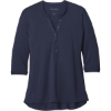 Custom Port Authority Womens UV Choice Pique Henley True Navy Blue