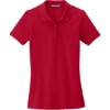 Custom Port Authority Womens EZCotton Polo. Apple Red