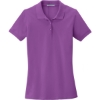 Custom Port Authority Womens EZCotton Polo. Bright Violet
