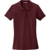 Custom Port Authority Womens EZCotton Polo. Maroon